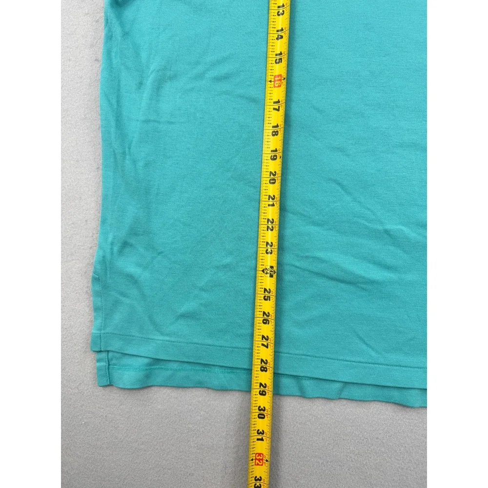 Polo Ralph Lauren Mens Teal Short Sleeve Pique Cotton Polo Shirt Size L Preppy